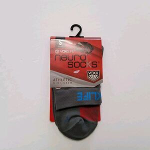 Voxx Life Stasis Neuro Socks Athletic Mini Crew Grey Size S (4-7)